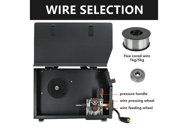 IMP0096- Máquina De Solda MIG, Semi-Automática, Solda De Argônio, 4 em 1, Tig, Mig, Mini Inversor De Solda, MIG-250, 160, 