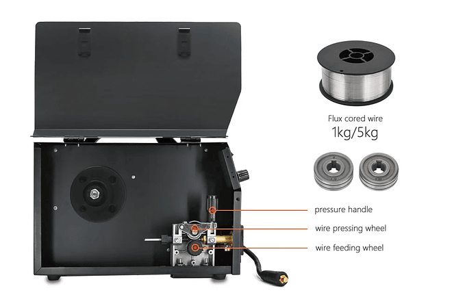 IMP0096- Máquina De Solda MIG, Semi-Automática, Solda De Argônio, 4 em 1, Tig, Mig, Mini Inversor De Solda, MIG-250, 160, 