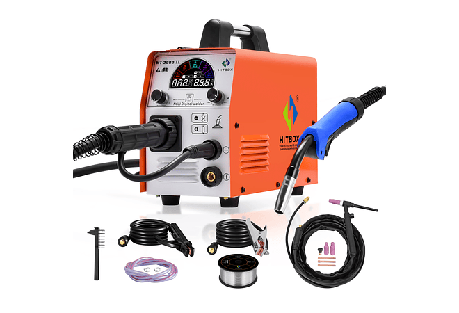 IMP0097- Máquina de soldar , 3 em 1, TIG ARC MIG soldador, CO2 MIX FLUX Gás, 220v- MT2000-II