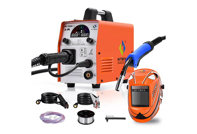 IMP0097- Máquina de soldar , 3 em 1, TIG ARC MIG soldador, CO2 MIX FLUX Gás, 220v- MT2000-II