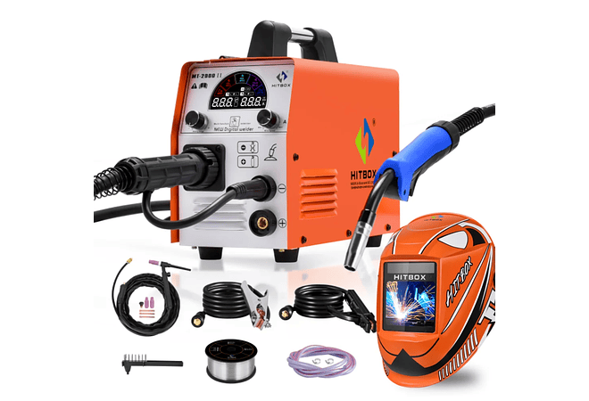 IMP0097- Máquina de soldar , 3 em 1, TIG ARC MIG soldador, CO2 MIX FLUX Gás, 220v- MT2000-II