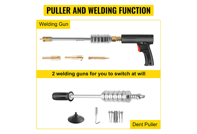 VEVOR-Máquina de reparação de soldadura, extratora do painel do veículo, GYSpot 2700, 3500A