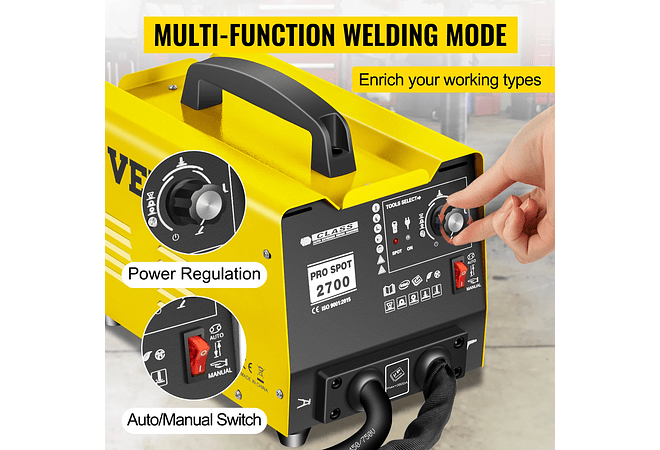 VEVOR-Máquina de reparação de soldadura, extratora do painel do veículo, GYSpot 2700, 3500A