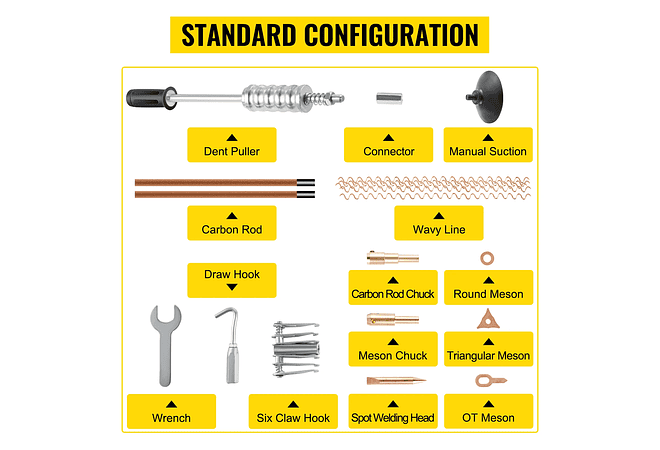 VEVOR-Máquina de reparação de soldadura, extratora do painel do veículo, GYSpot 2700, 3500A