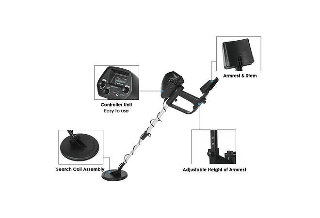 IMP0101- Detector De Metal Subterrâneo, GTX5030 MD4030 GC-1016A 