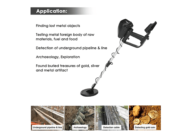 IMP0101- Detector De Metal Subterrâneo, GTX5030 MD4030 GC-1016A 