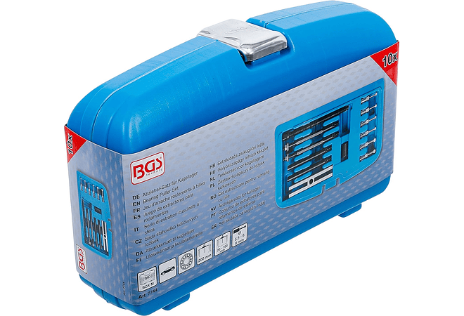 IMP0107- Conjunto de extrator de rolamentos: 10 peças.