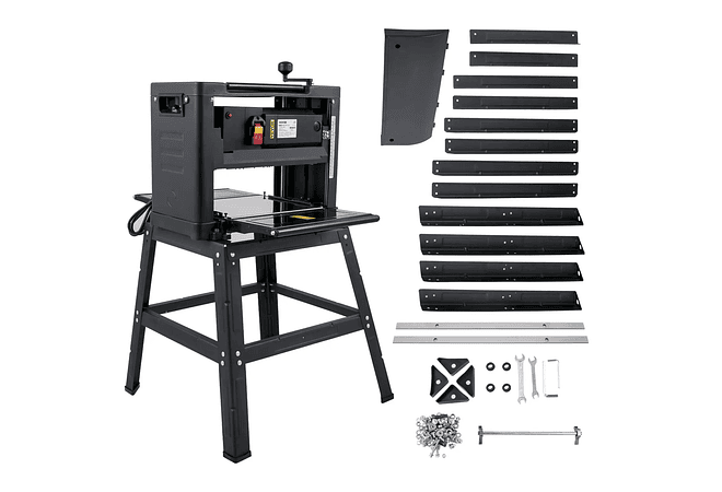 IMP0108- Vevor plaina elétrica 12/12.5/13 polegada com suporte &amp; poeira exaustão 1800w 8000rpm