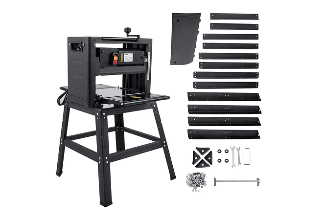 IMP0108- Vevor plaina elétrica 12/12.5/13 polegada com suporte &amp; poeira exaustão 1800w 8000rpm