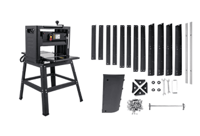 IMP0108- Vevor plaina elétrica 12/12.5/13 polegada com suporte &amp; poeira exaustão 1800w 8000rpm