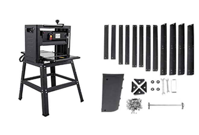 IMP0108- Vevor plaina elétrica 12/12.5/13 polegada com suporte &amp; poeira exaustão 1800w 8000rpm