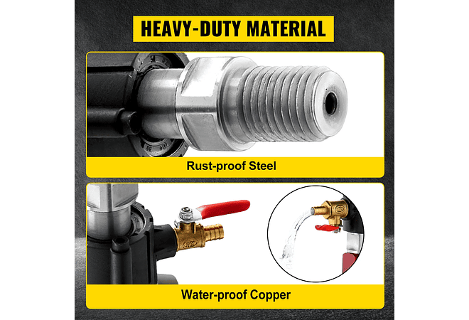 IMP0109- Vevor Broca de diamante de perfuração 1880w 2180w handheld diamante núcleo broca equipamento concreto 110mm 130mm 160mm 180mm molhado/seco 