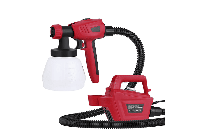 IMP0111- Meterk 800w pistola elétrica 1300ml grande capacidade de alta potência pulverizador da pintura 3 tamanhos do bocal ferramentas elétricas ajustáveis