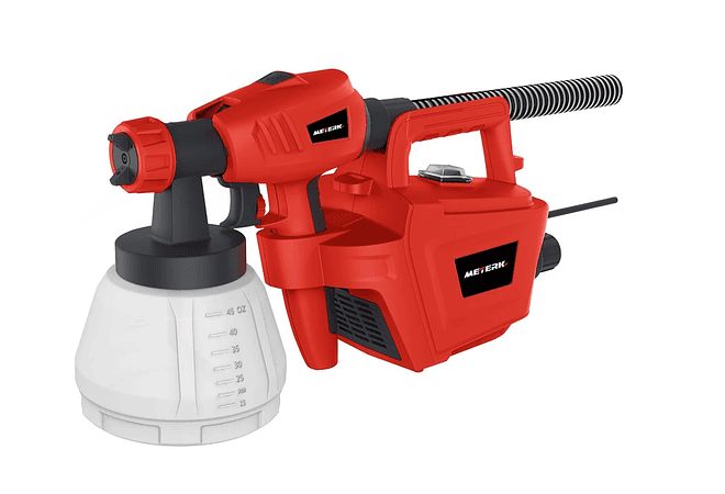 IMP0111- Meterk 800w pistola elétrica 1300ml grande capacidade de alta potência pulverizador da pintura 3 tamanhos do bocal ferramentas elétricas ajustáveis