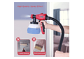 IMP0111- Meterk 800w pistola elétrica 1300ml grande capacidade de alta potência pulverizador da pintura 3 tamanhos do bocal ferramentas elétricas ajustáveis
