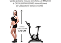 IMP0120- Bicicleta de exercício com cardio Gym Fitness Trainer, equipamento desportivo, treino corporal, resistência muscular e das pernas