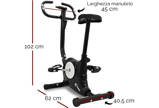 IMP0120- Bicicleta de exercício com cardio Gym Fitness Trainer, equipamento desportivo, treino corporal, resistência muscular e das pernas