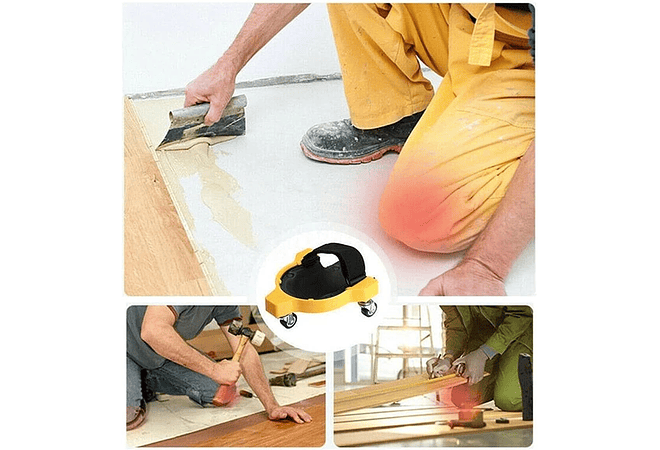 IMP0127- Joelheiras com rodas para piso de Trabalho, Proteção Multifuncional para o Joelho 