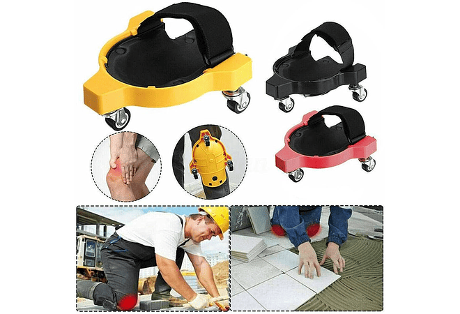IMP0127- Joelheiras com rodas para piso de Trabalho, Proteção Multifuncional para o Joelho 