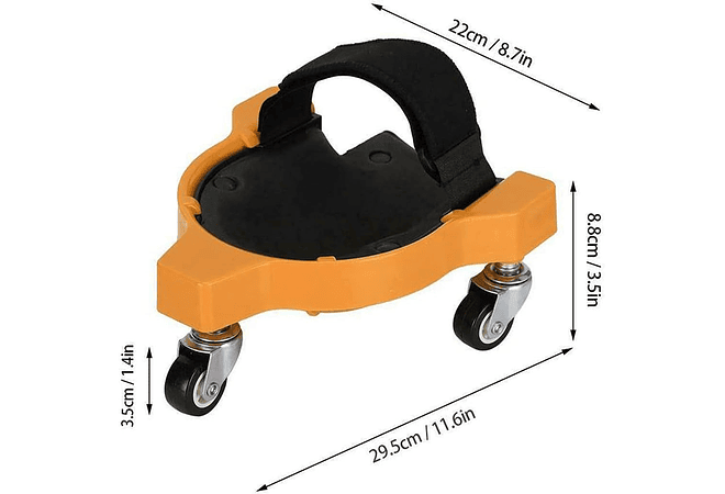 IMP0127- Joelheiras com rodas para piso de Trabalho, Proteção Multifuncional para o Joelho 