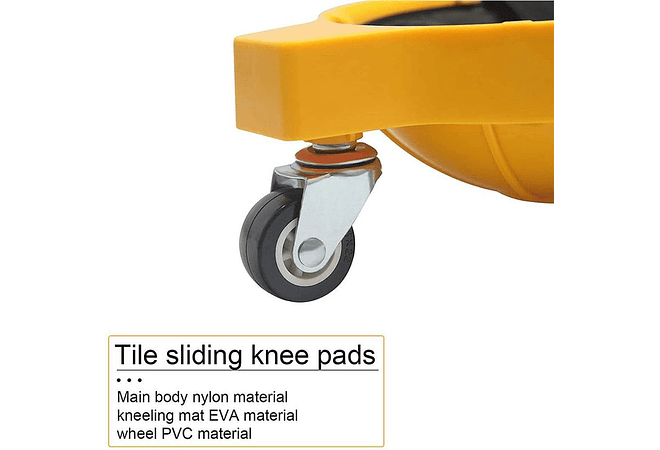 IMP0127- Joelheiras com rodas para piso de Trabalho, Proteção Multifuncional para o Joelho 