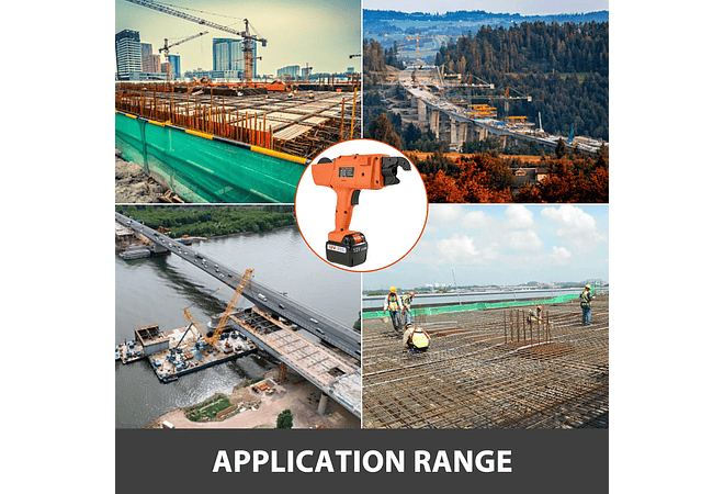 IMP0128- VEVOR 12V Broca sem fio, Vergalhão Tier Encadernação Máquina Automática Handheld Rebar Amarrando Bateria De Lítio Fio Sem Fio