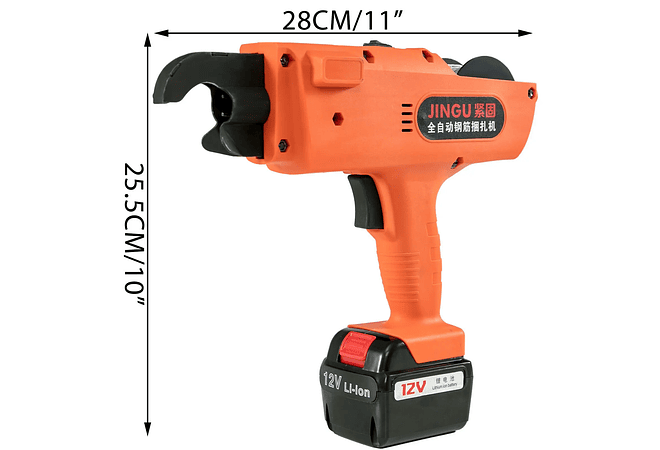IMP0128- VEVOR 12V Broca sem fio, Vergalhão Tier Encadernação Máquina Automática Handheld Rebar Amarrando Bateria De Lítio Fio Sem Fio