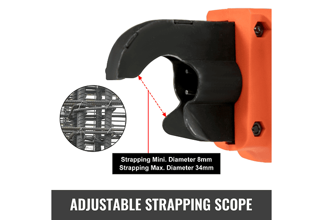 IMP0128- VEVOR 12V Broca sem fio, Vergalhão Tier Encadernação Máquina Automática Handheld Rebar Amarrando Bateria De Lítio Fio Sem Fio