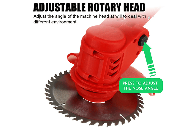 IMP0129- Cortador de Relva Elétrico sem fios 42vf 1880wcom 2 baterias lítio