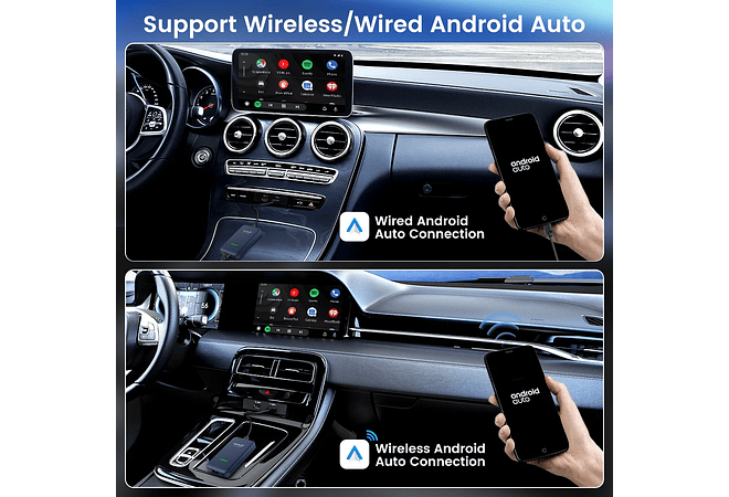 IMP0131- Adaptador Auto Android Sem Fio CarlinKit, Apple CarPlay, Ai Box, Dongle USB, Audi, VW, Benz, Kia, Honda, Toyota, Ford, 5.0, 4.0