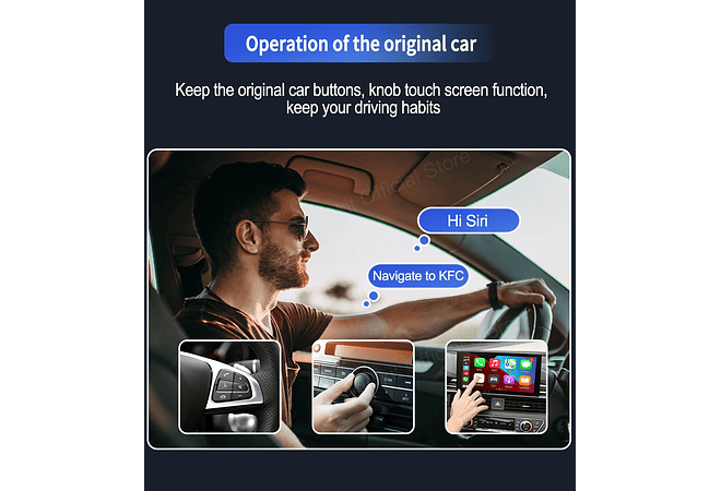 IMP0131- Adaptador Auto Android Sem Fio CarlinKit, Apple CarPlay, Ai Box, Dongle USB, Audi, VW, Benz, Kia, Honda, Toyota, Ford, 5.0, 4.0