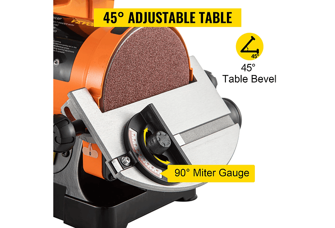 IMP0132- Vevor Lixadeira Elétrica 250w mini mesa 5in fixed-angle 