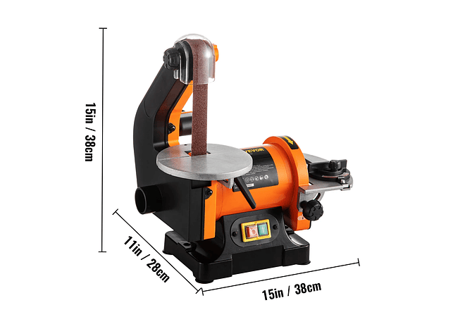 IMP0132- Vevor Lixadeira Elétrica 250w mini mesa 5in fixed-angle 