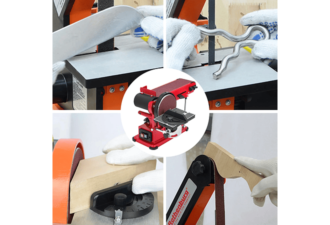 IMP0133- Lixadeira de Disco elétrico de mesa combo 1420rpm - Vevor 375w 6in 