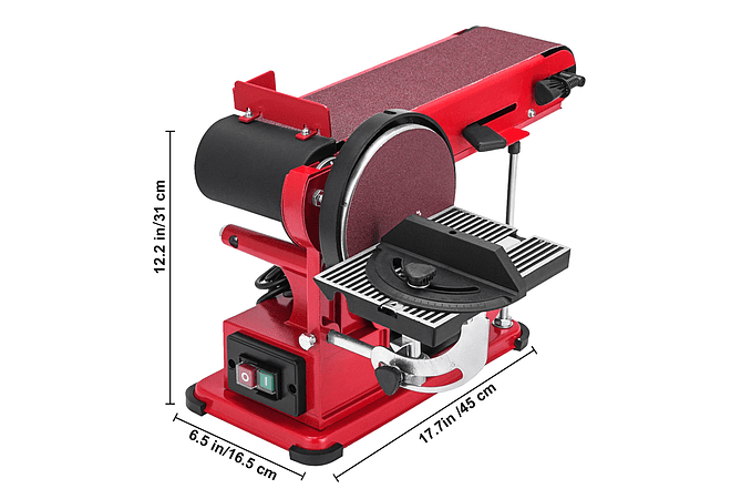 IMP0133- Lixadeira de Disco elétrico de mesa combo 1420rpm - Vevor 375w 6in 