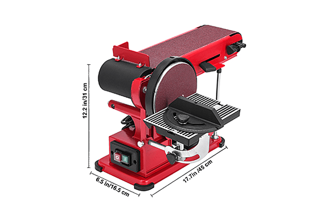 IMP0133- Lixadeira de Disco elétrico de mesa combo 1420rpm - Vevor 375w 6in 