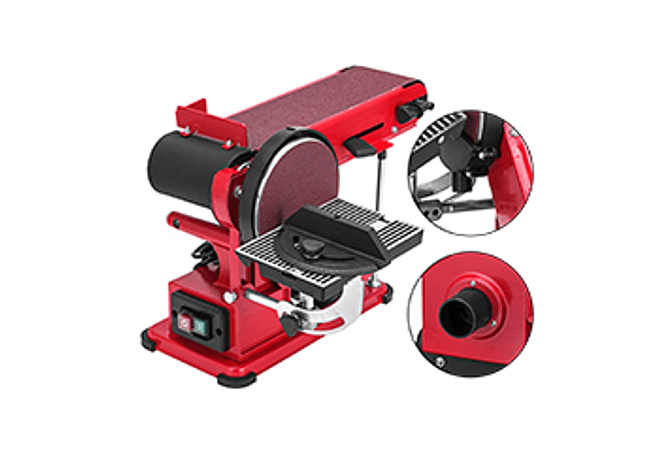 IMP0133- Lixadeira de Disco elétrico de mesa combo 1420rpm - Vevor 375w 6in 