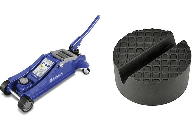 IMP0135 -MICHELIN 92416 Gato Hidráulico, Capacidade de Carga 1800 kg, Azul