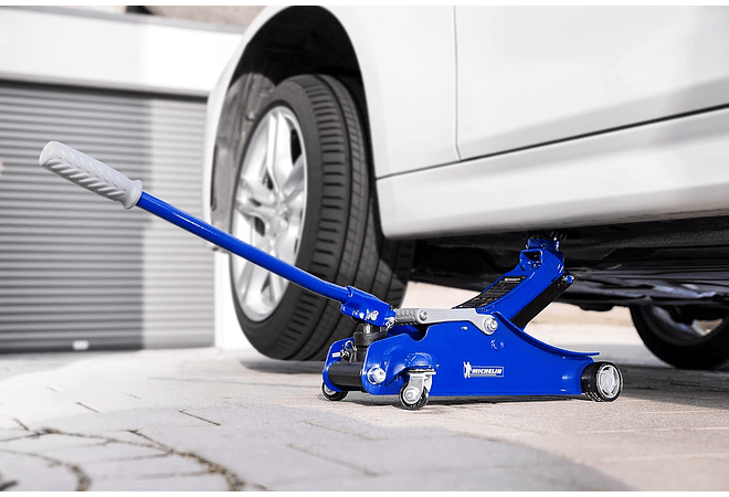 IMP0135 -MICHELIN 92416 Gato Hidráulico, Capacidade de Carga 1800 kg, Azul