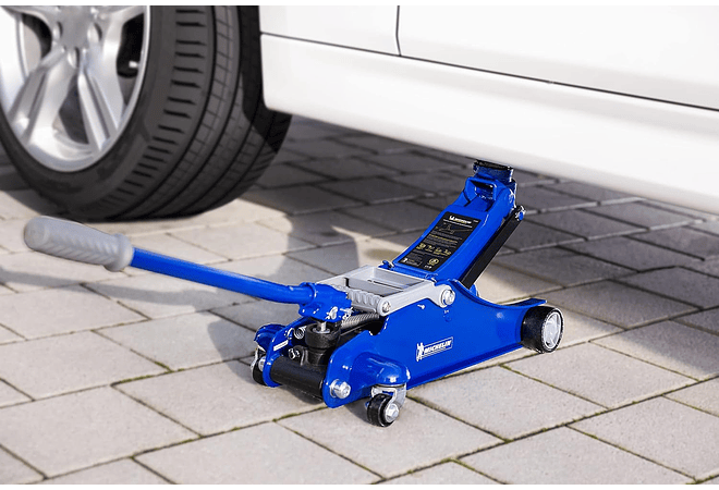 IMP0135 -MICHELIN 92416 Gato Hidráulico, Capacidade de Carga 1800 kg, Azul