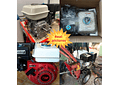 IMP0136- Motor a gasolina Rotavator, Arrefecimento a ar, 4 motores Stroke, 1 cilindro, Motor Kart 7.5HP, Lavadora a pressão, 5100W, 3600rpm