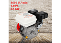 IMP0136- Motor a gasolina Rotavator, Arrefecimento a ar, 4 motores Stroke, 1 cilindro, Motor Kart 7.5HP, Lavadora a pressão, 5100W, 3600rpm