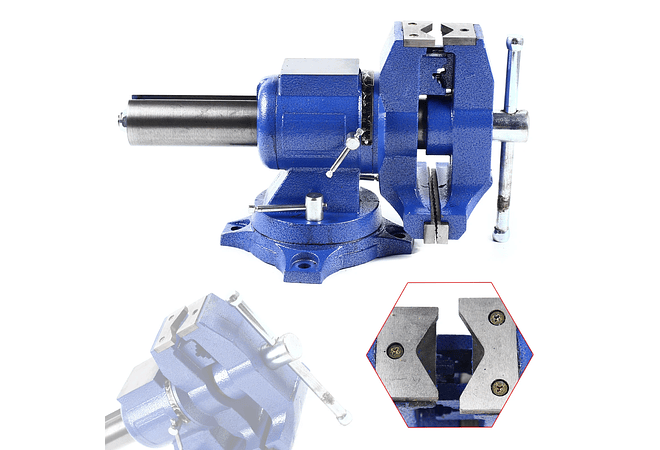 IMP0137-  Bancada Vice Para Fresadoras de Mesa Profissional 360 ° -  100mm