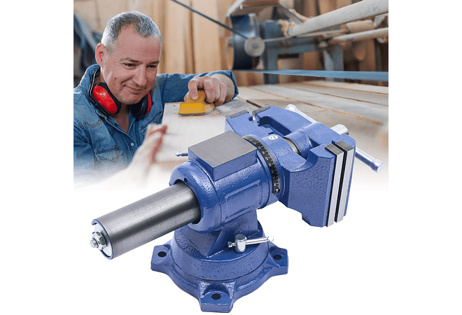 IMP0137-  Bancada Vice Para Fresadoras de Mesa Profissional 360 ° -  100mm