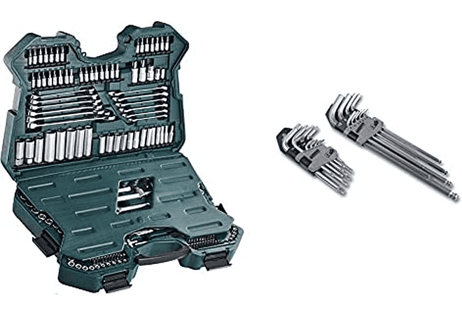 IMP0141 - Mala com chaves e outras ferramentas tamanho: 12x36x51 cm),- Mannesmann M98430