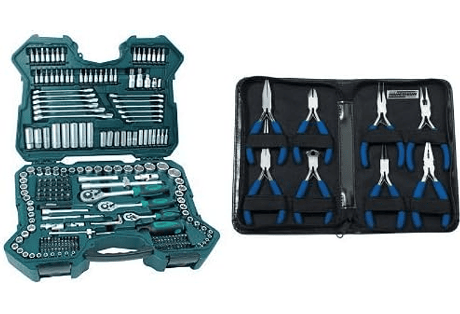 IMP0141 - Mala com chaves e outras ferramentas tamanho: 12x36x51 cm),- Mannesmann M98430