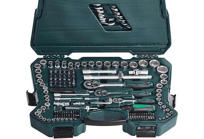 IMP0141 - Mala com chaves e outras ferramentas tamanho: 12x36x51 cm),- Mannesmann M98430