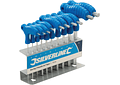 IMP0143- Chaves hexagonais com cabo em T, 10 unid. 2 - 10 mm Silverline