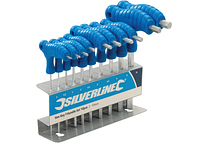 IMP0143- Chaves hexagonais com cabo em T, 10 unid. 2 - 10 mm Silverline