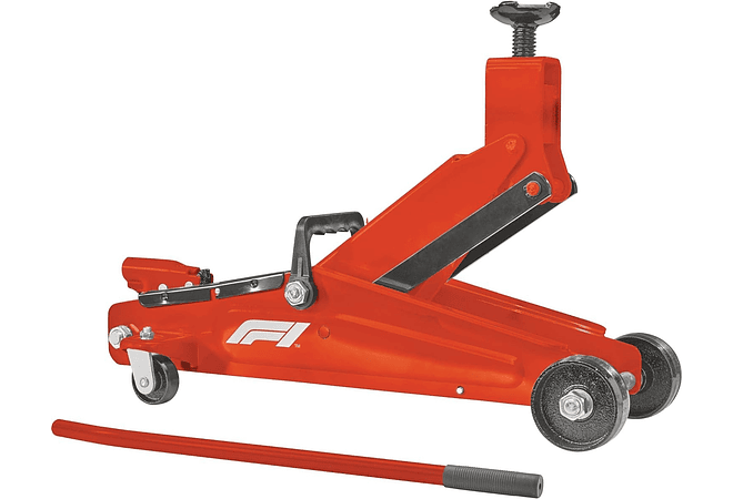 IMP0149- Macaco hidráulico para veículos todo-o-terreno Formula 1, 3 toneladas, com pega, superfície de apoio rotativa de 360°, 